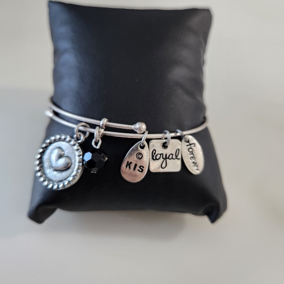 KIS Friend Silver-Tone Charm Bracelet - Picture 6 of 7